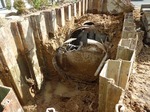 旧浄化槽の解体撤去